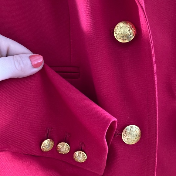 Bright Red Banana Republic Blazer - Picture 3 of 5